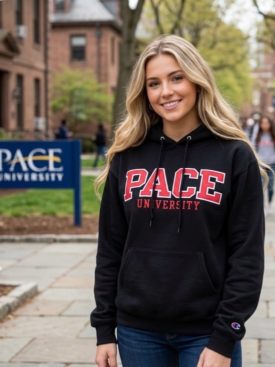 Champion Tops - Champion Pace University Hoodie